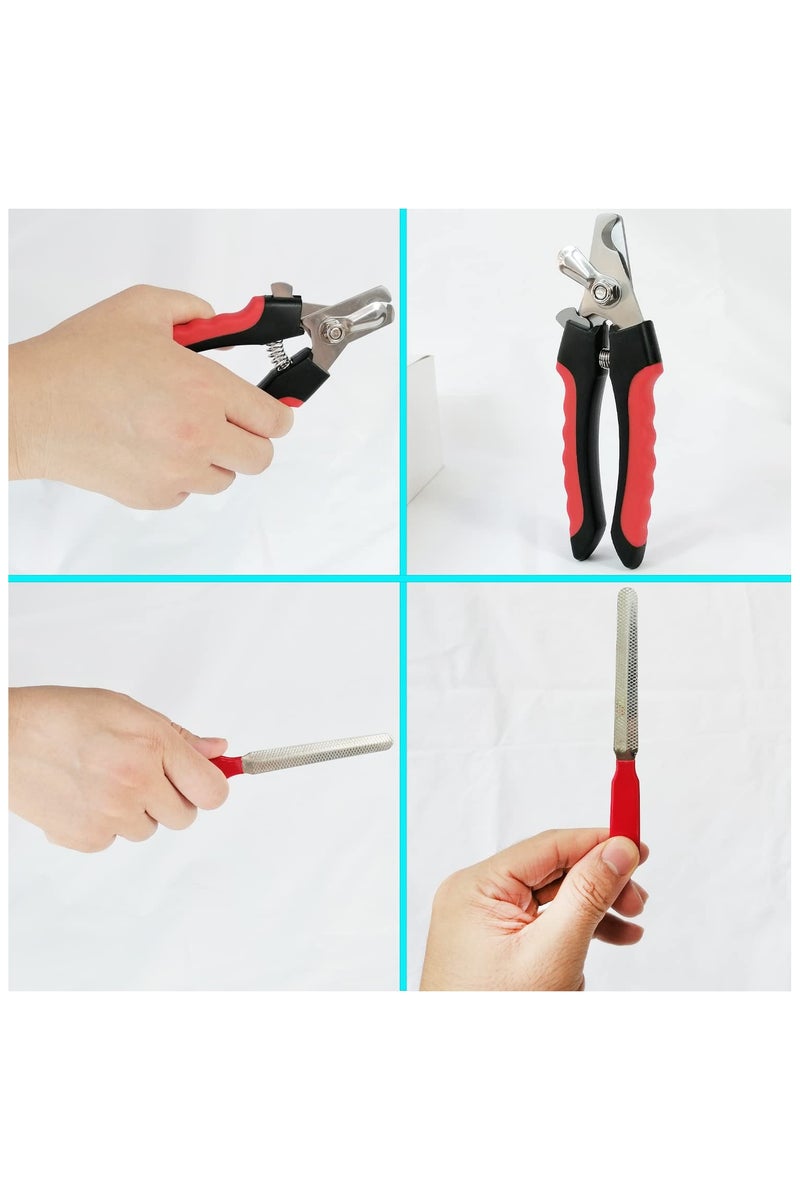 Pet Nail Cutter with Safety Guard, Dog And Cat Nail Clipper, Pet Claw Clippers, Cat And Dog Safe and Easy Trimmers - Image 3