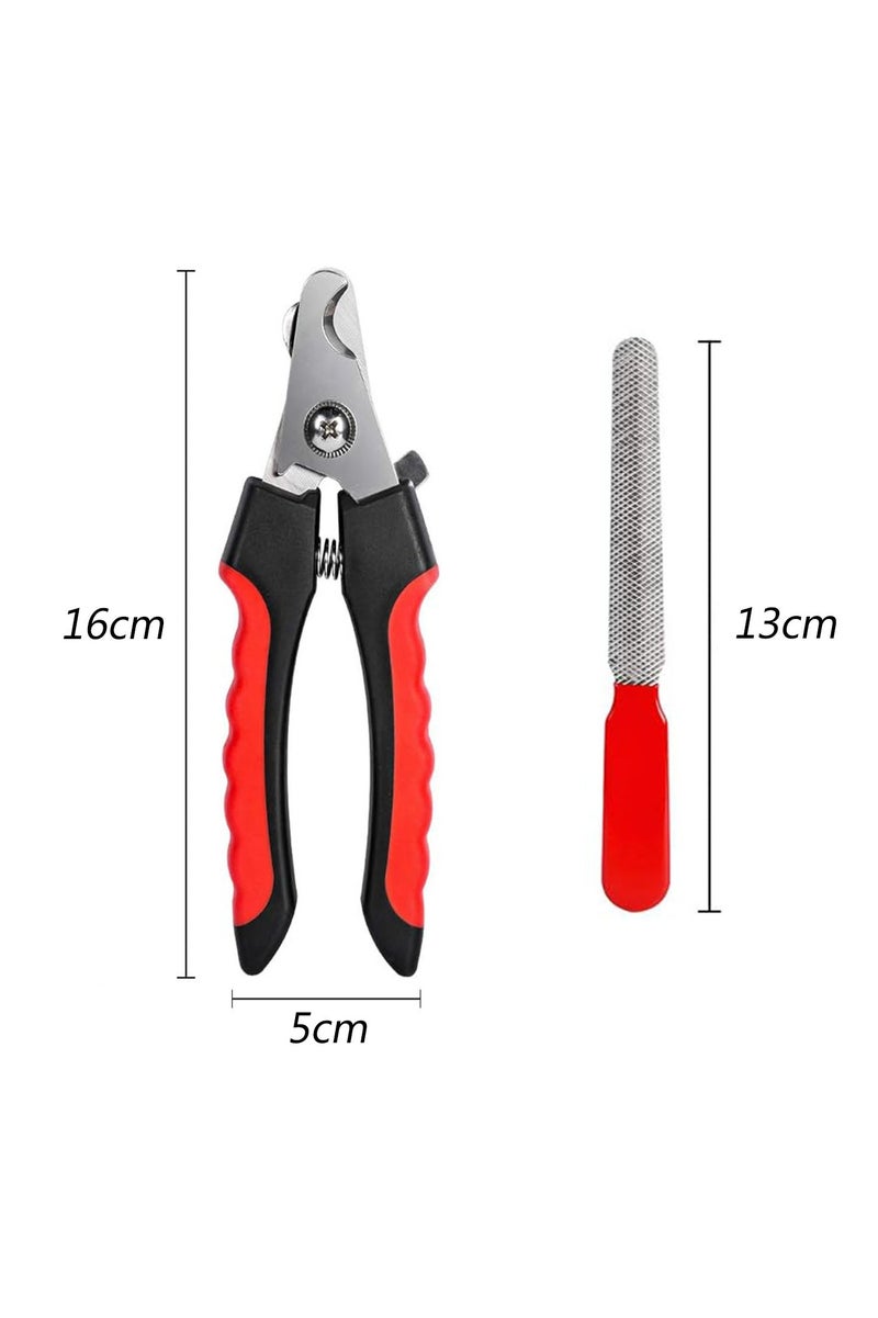 Pet Nail Cutter with Safety Guard, Dog And Cat Nail Clipper, Pet Claw Clippers, Cat And Dog Safe and Easy Trimmers - Image 2