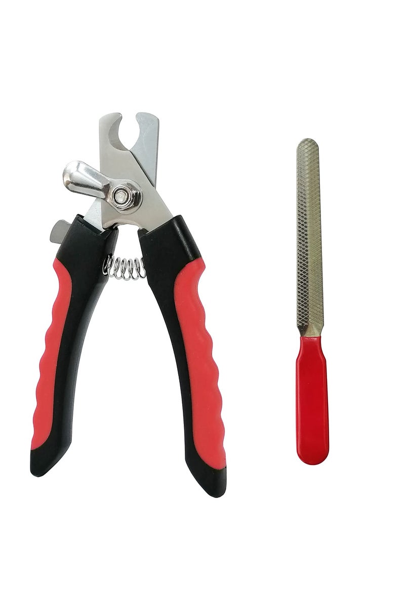 Pet Nail Cutter with Safety Guard, Dog And Cat Nail Clipper, Pet Claw Clippers, Cat And Dog Safe and Easy Trimmers - Image 1