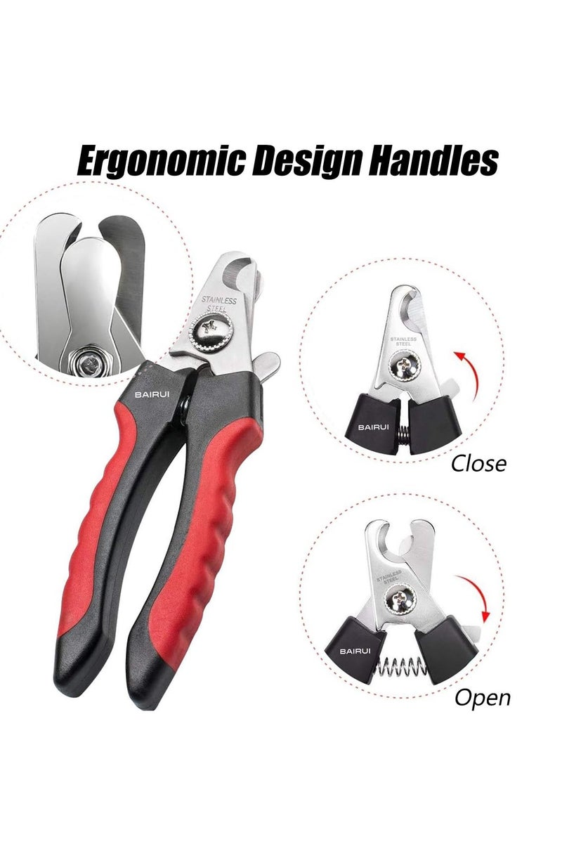Pet Nail Cutter with Safety Guard, Dog And Cat Nail Clipper, Pet Claw Clippers, Cat And Dog Safe and Easy Trimmers - Image 5