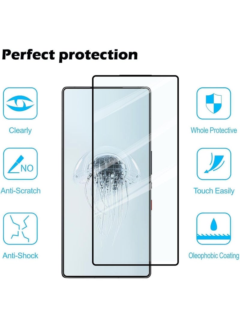 واقي شاشة لهاتف Red Magic 11 Pro/Red Magic 11 Pro Plus، مضاد للخدش، شفافية عالية، مضاد لبصمات الأصابع، خالٍ من الفقاعات، واقي شاشة ممتاز من الزجاج المقوى لهاتف Magic 11 Pro Plus - Image 4