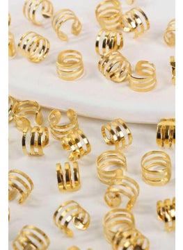 Bahels Gold Bohema Hair Earring Set 6 Pieces  - Image 2