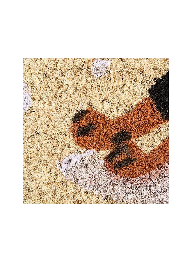 Green Tiger Christmas Coir Door Mat Outdoor Cat & Dog Themed Doormat for Animal Lovers, 17x29, Dachshund Through The Snow - Image 2