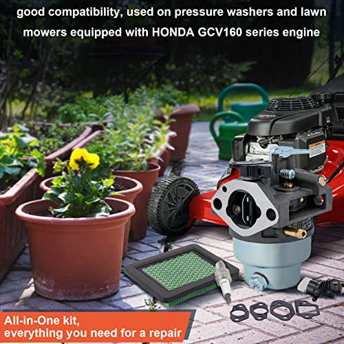 Hipa GCV160 Carburetor for Honda GCV160A GCV160LA GCV160LE GCV160LA0 Engine HRT216 HRB216 HRR216 HRS216 HRZ216 Lawn Mower Pressure Washer 16100-Z0L-023 16100-ZM0-804 - Image 2