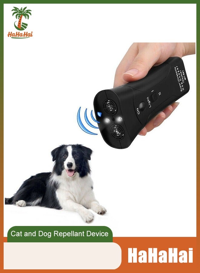 هاهاهاي جهاز ملحق طارد للقطط ، والتحكم الفعال في النباح رادع نباح بالموجات فوق الصوتية ، وأداة التحكم في اللحاء 3 في 1 ، وجهاز تدريب الأليفة ، ومدرب محمول ، وإيقاف النباح وطارد الحشرات - Image 1