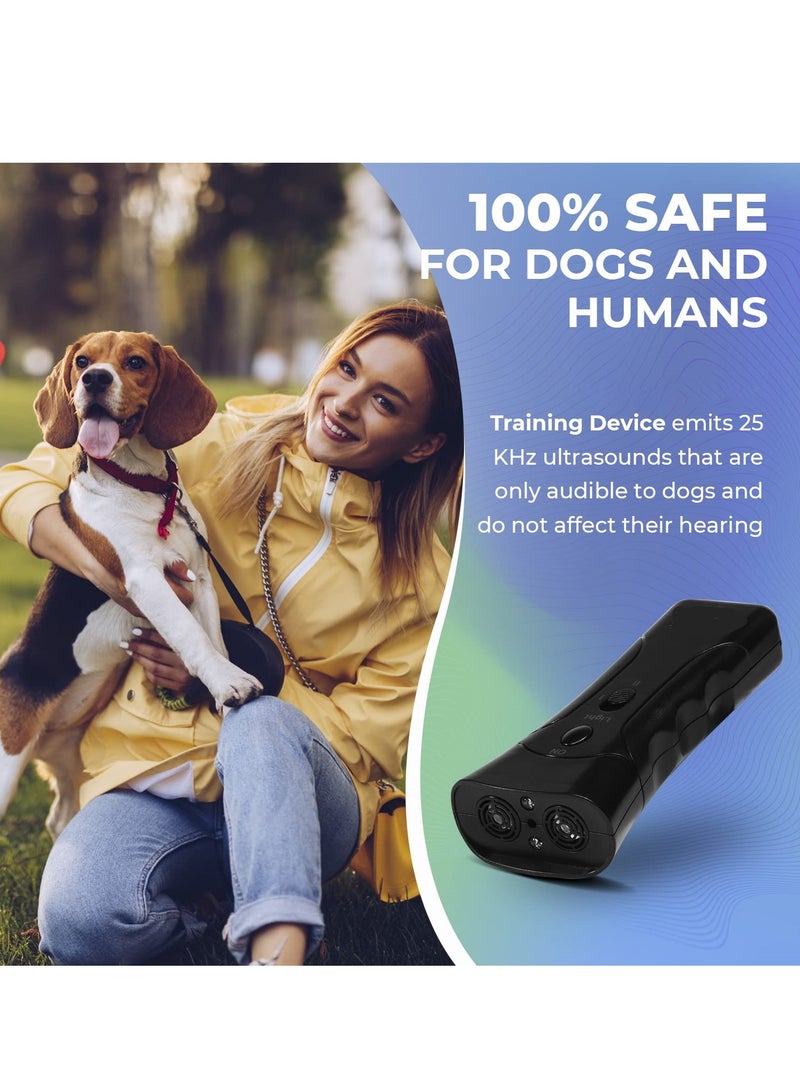 هاهاهاي جهاز ملحق طارد للقطط ، والتحكم الفعال في النباح رادع نباح بالموجات فوق الصوتية ، وأداة التحكم في اللحاء 3 في 1 ، وجهاز تدريب الأليفة ، ومدرب محمول ، وإيقاف النباح وطارد الحشرات - Image 4