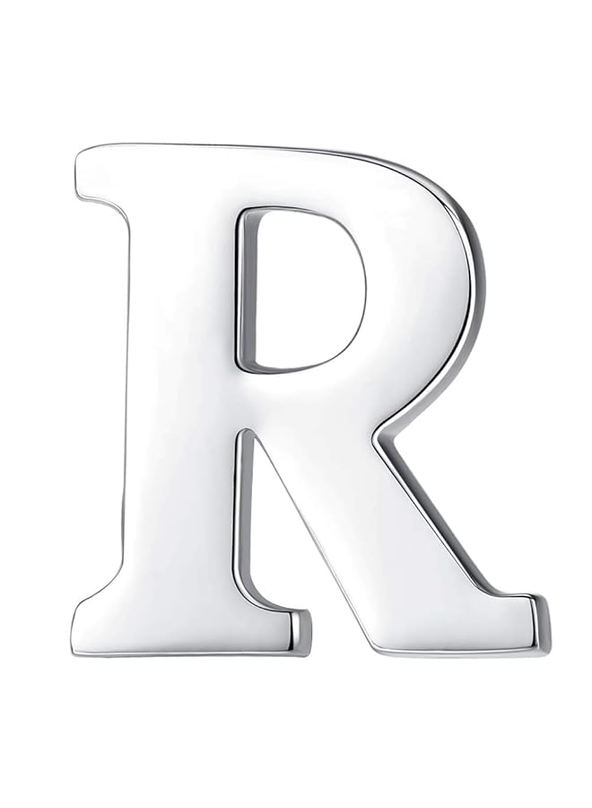 erorex Brooch Clips Letters Initial Alphabet A To Z For Men Women Costume Stainless Steel Wedding Business Gift - Image 1