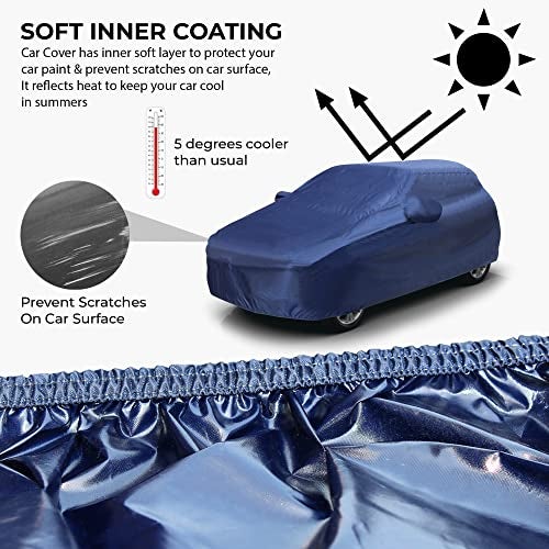 AutoGuys Car Cover Waterproof TF-I for Kia Carens [Year 2022 Onwards] - Carens Car Cover Dust & UV Protection Carens Car Body Cover with Mirror Pocket Soft Cotton Lining - Image 3
