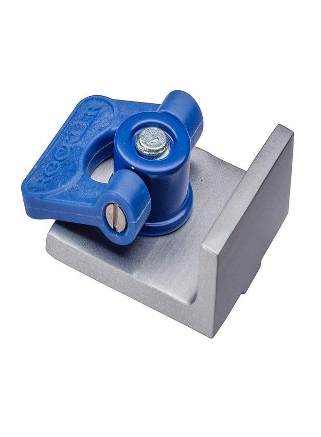 Rockler Inline Track Stop for T Track System - Durable Aluminum T Tracks Woodworking Stop features Low-Profile Knobs - T-Track Stop Measure 1-1/2'' x 1-1/2'' - T Track Accessories - Image 2