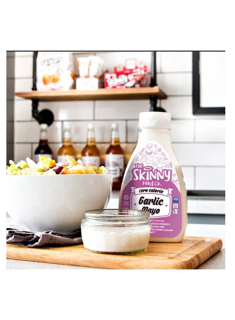 The Skinny Food Co. Skinny Sauce Garlic Mayo Zero Calorie Sugar Free 425ml - Image 3