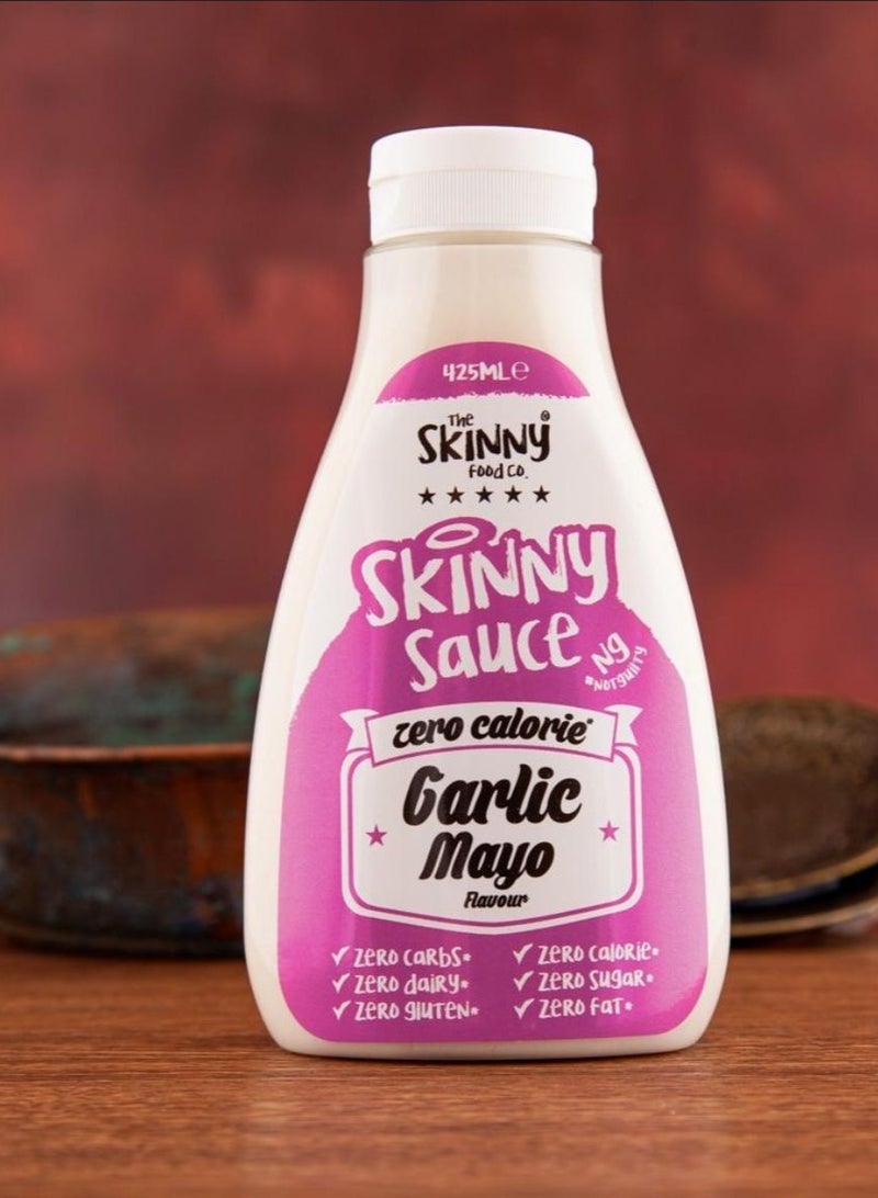 The Skinny Food Co. Skinny Sauce Garlic Mayo Zero Calorie Sugar Free 425ml - Image 2
