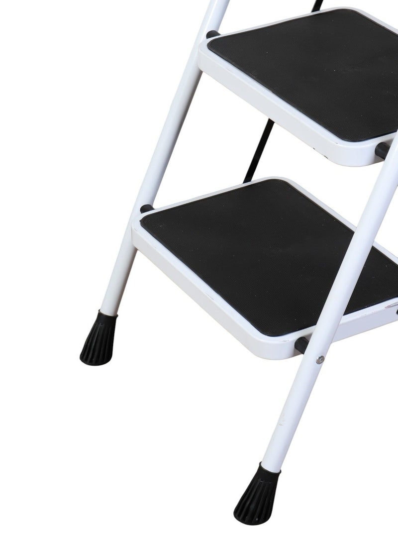 HOMEVEO 4-Step Iron Ladder with Cushioned Safety Handle - Safe and Balanced Design for Home Use - Image 4