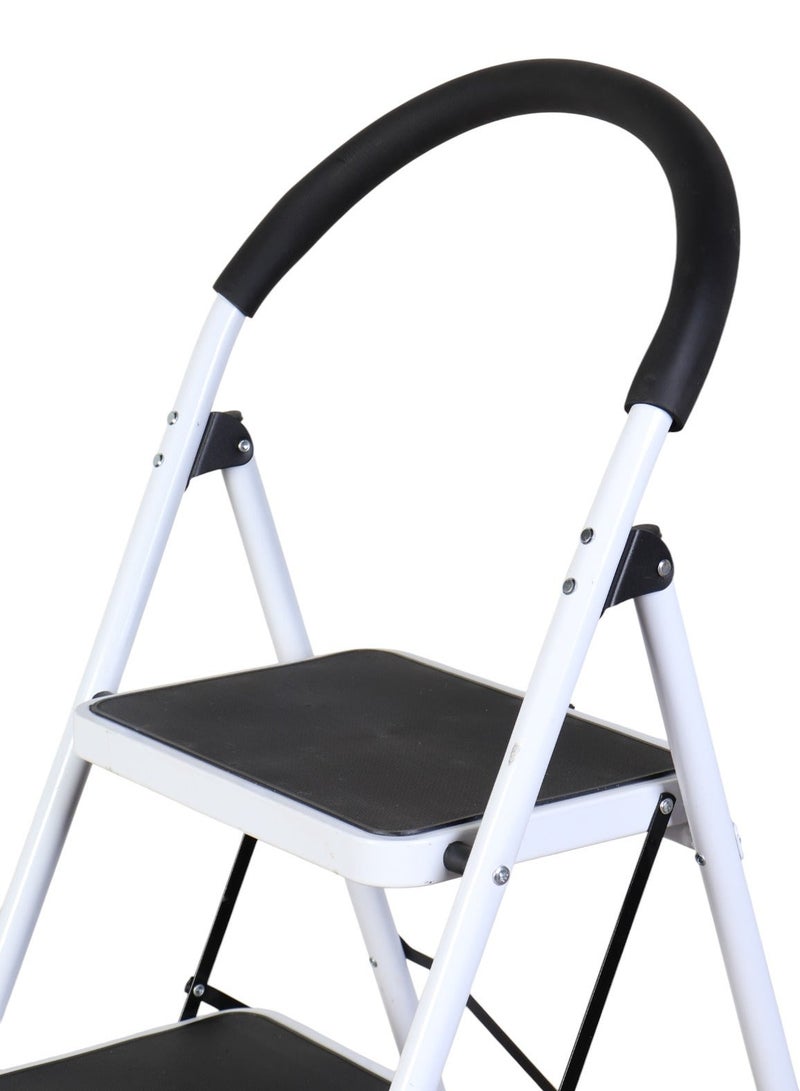 HOMEVEO 4-Step Iron Ladder with Cushioned Safety Handle - Safe and Balanced Design for Home Use - Image 3