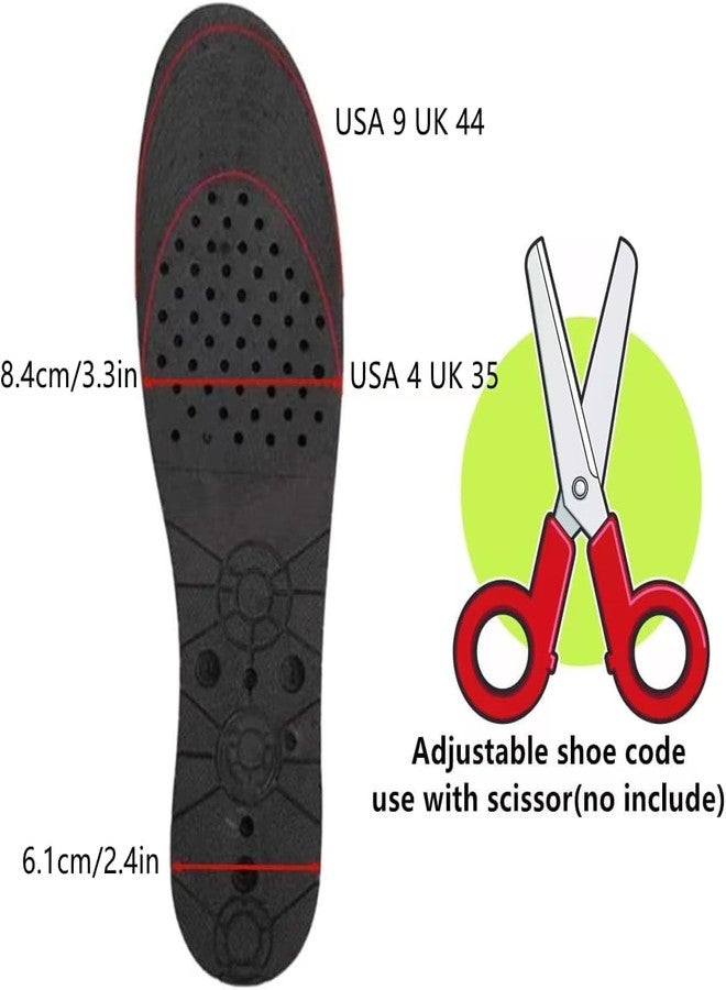 QUORYTH Height Increase Insoles 4-Layer Air up Shoe Lifts Elevator Shoes Insole 2.95inches(7.5 cm) Heels Lift Inserts for Men and Women - Image 5