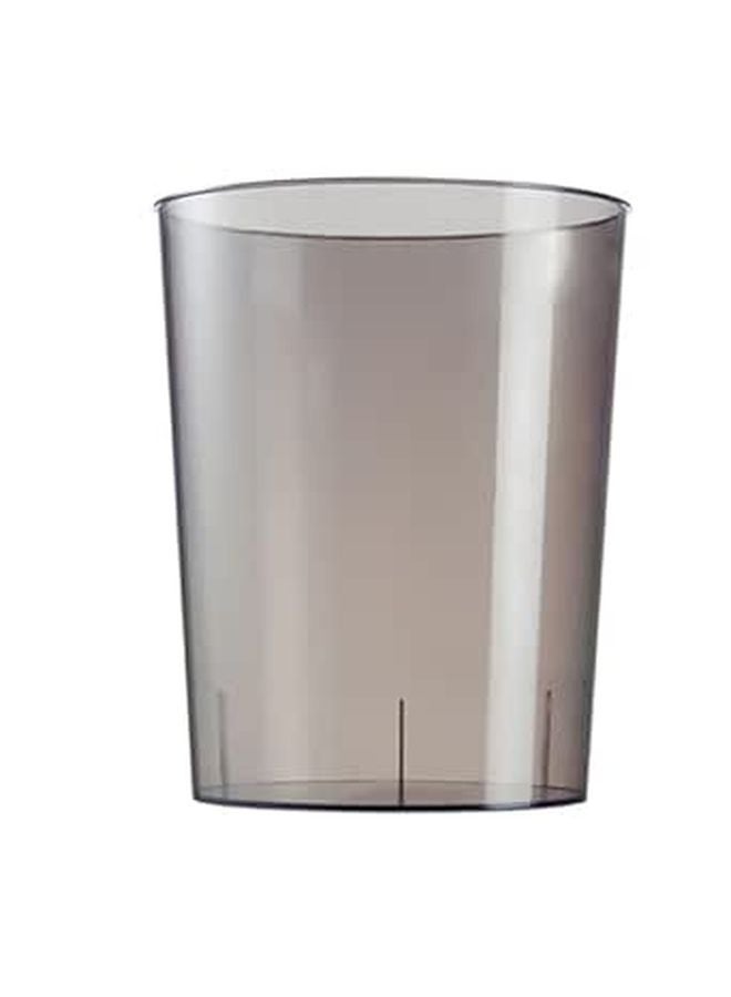 Gray Plastic Wastebasket Modern Nordic Style Trash Can For Office And Home - Image 1