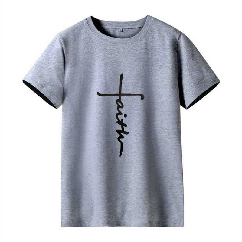 Women'S 2020 Wish Letter Printed Round Neck Short-Sleeved T-Shirt - Image 1