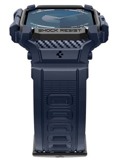Spigen Rugged Armor Pro for Apple Watch Series 10 (42mm) Case with Band - Navy Blue  - Image 5