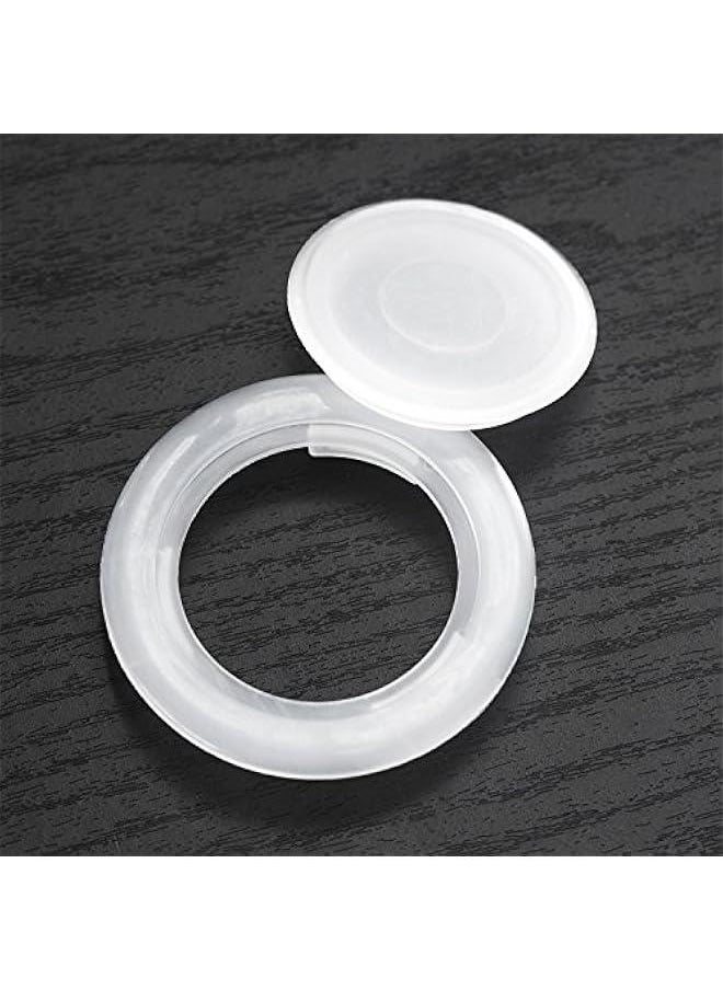 Generic - 2 Sets 2 Inch Patio Table Umbrella Hole Ring and Cap Set, Standard Size Umbrella Thicker Hole Ring Plug and Cap Set(Translucent) - Image 1