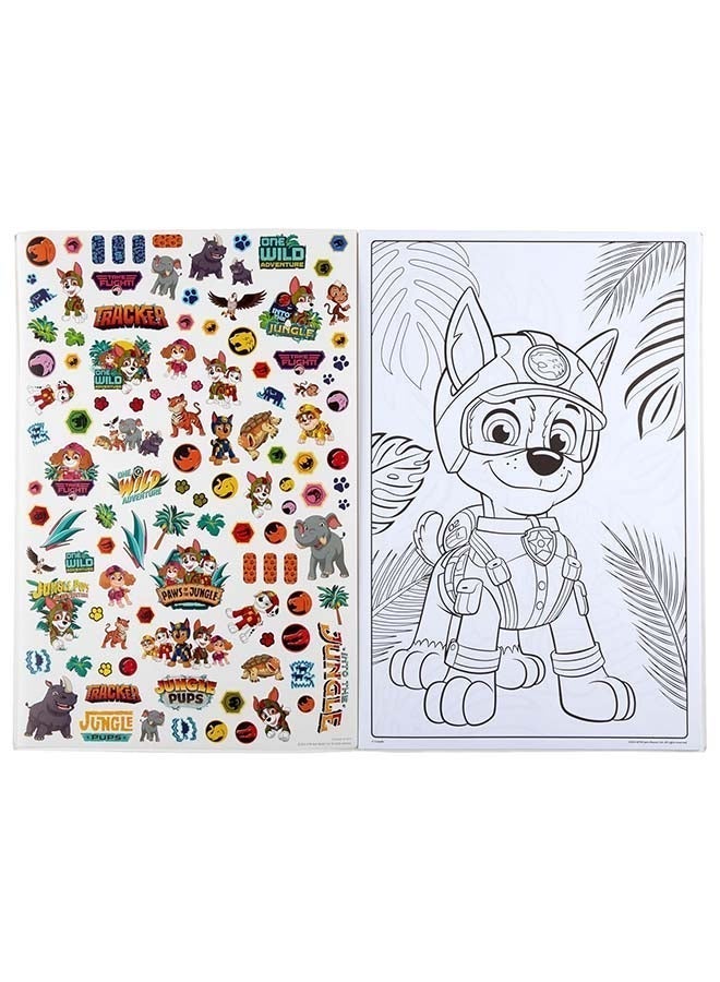 Crayola كتاب تلوين عملاق من باو باترول - جراء الغابة | 18 صفحة من المرح في تلوين باو باترول | يتضمن 100 ملصق | مثالي للأطفال من عمر 3 سنوات فما فوق - Image 3