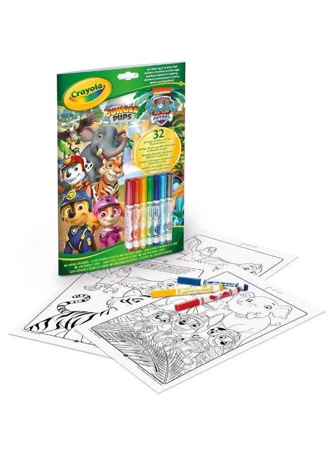 Crayola كتاب تلوين عملاق من باو باترول - جراء الغابة | 18 صفحة من المرح في تلوين باو باترول | يتضمن 100 ملصق | مثالي للأطفال من عمر 3 سنوات فما فوق - Image 2