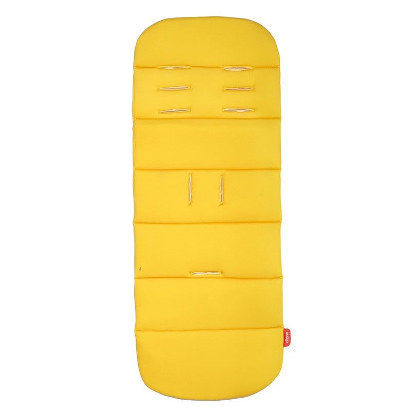 Diono Baby Seat Liner For Stroller, Cool Reversible Stroller Seat Liner With Plush Cushioned Padding, 100% Water Resistant Liner, Yellow Sulphur - Image 1