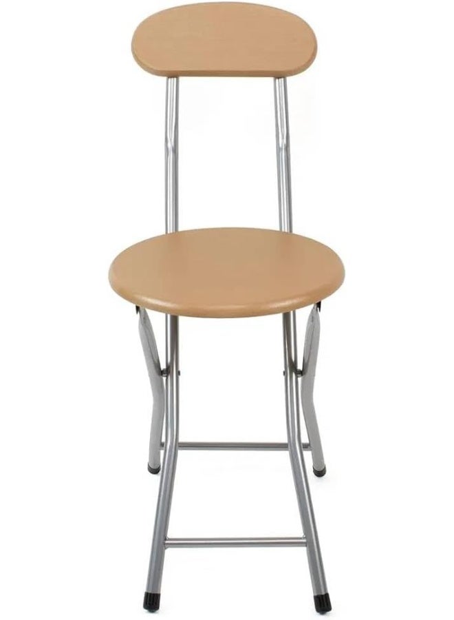 MOMENT Portable Small Folding Chair, Folding Stool With Backrest, Steel Tube Bracket 330Lbs, Comfortable Home For Fishing Hiking Gardening Travel Bbq - Image 4