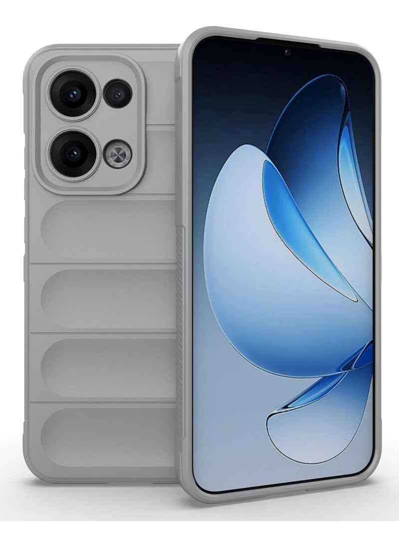 Generic Phone case cover Magic Shield TPU + Silicone Shockproof Phone Case For  Oppo Reno 13 5G (Grey)  - Image 1