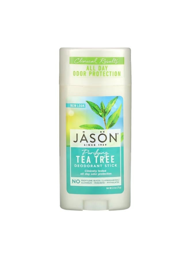 جيسون ناتشورال Deodorant Stick Purifying Tea Tree 2.5 oz 71 g - Image 1