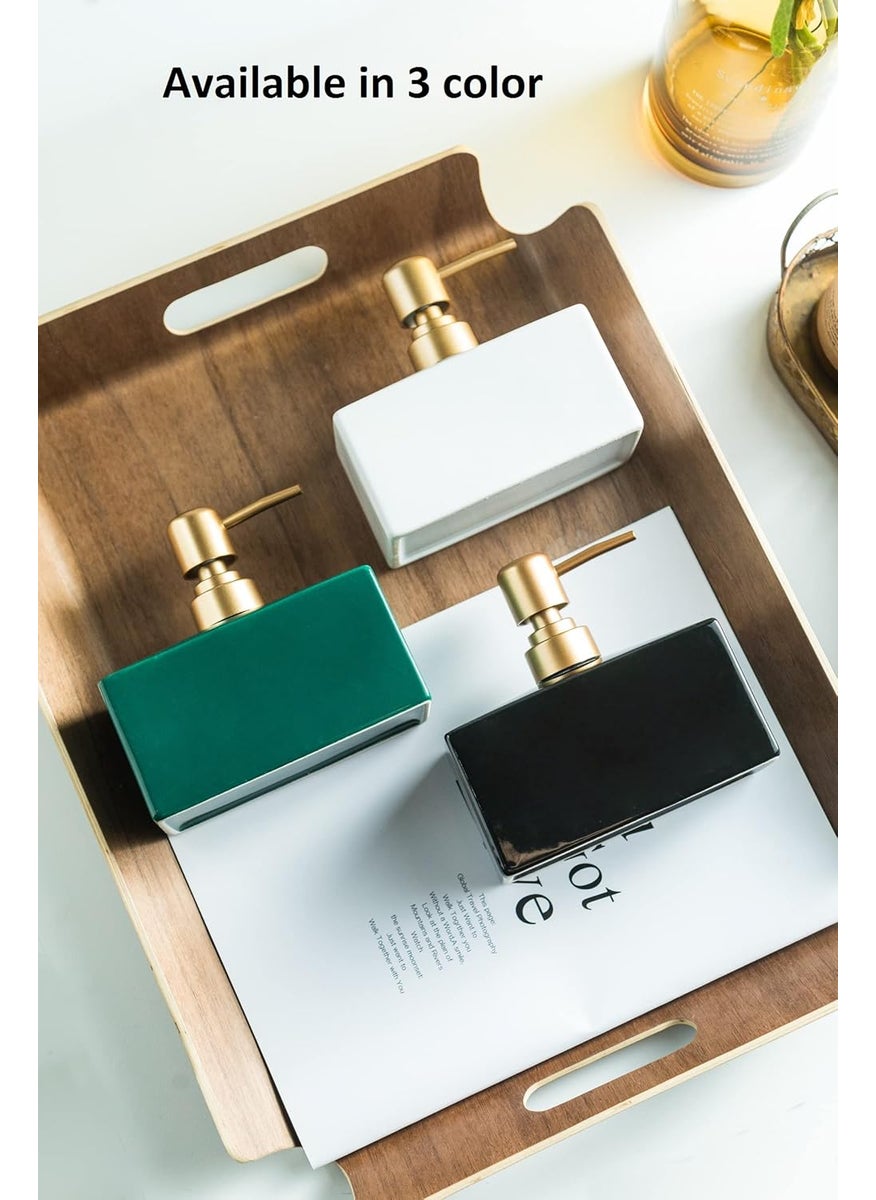 FabSeasons - FabSeasons Soap Dispenser with Pump, Solid/Plain Glossy Dispensar Bottle Used in Hotels, B&B's & Homes-Kitchen & Bathroom - Image 1