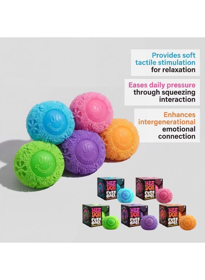 NeeDoh Creative Smiley Face Stress Relief Ball - Soft, Bouncy, and Non-sticky - Portable Office Stress Relief Toy, Perfect Gift for Friends and Besties - Image 5