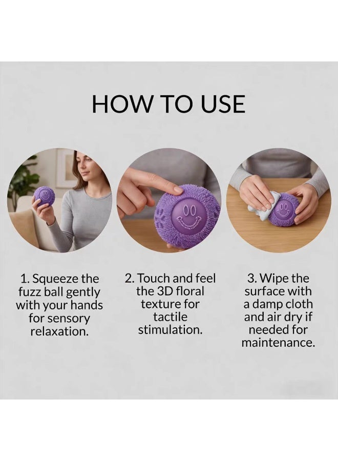 NeeDoh Creative Smiley Face Stress Relief Ball - Soft, Bouncy, and Non-sticky - Portable Office Stress Relief Toy, Perfect Gift for Friends and Besties - Image 3