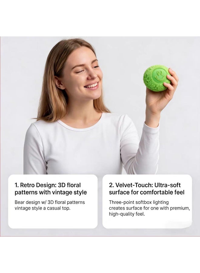 NeeDoh Creative Smiley Face Stress Relief Ball - Soft, Bouncy, and Non-sticky - Portable Office Stress Relief Toy, Perfect Gift for Friends and Besties - Image 4