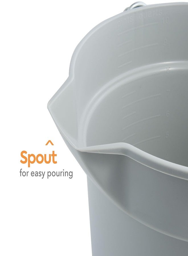 Coastwide Professional COASTWIDE Professional Gray Plastic Bucket, 10 Qt. - Image 5