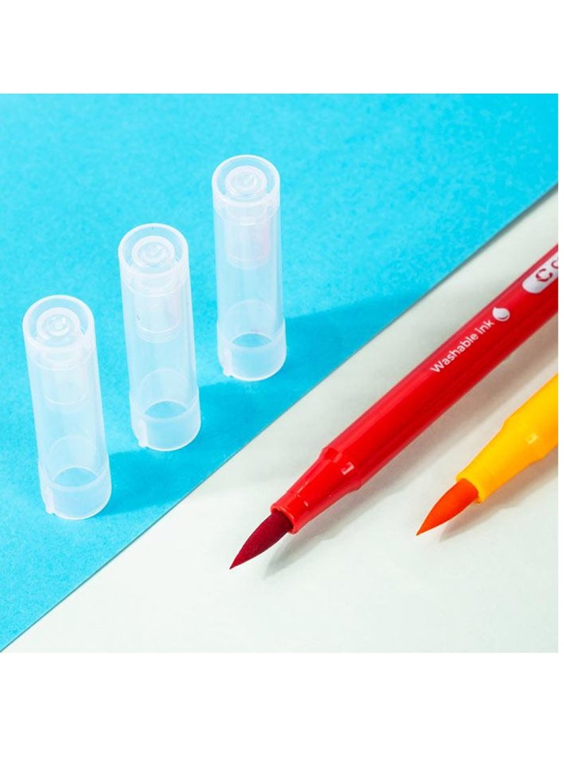 Deli 12-Piece Calligraphy Brush Pen Assorted Colours - Image 2