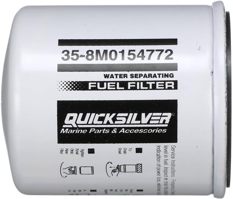 Quicksilver Water Separating Fuel Filter 8M0154772 for Marine Engines - Image 1