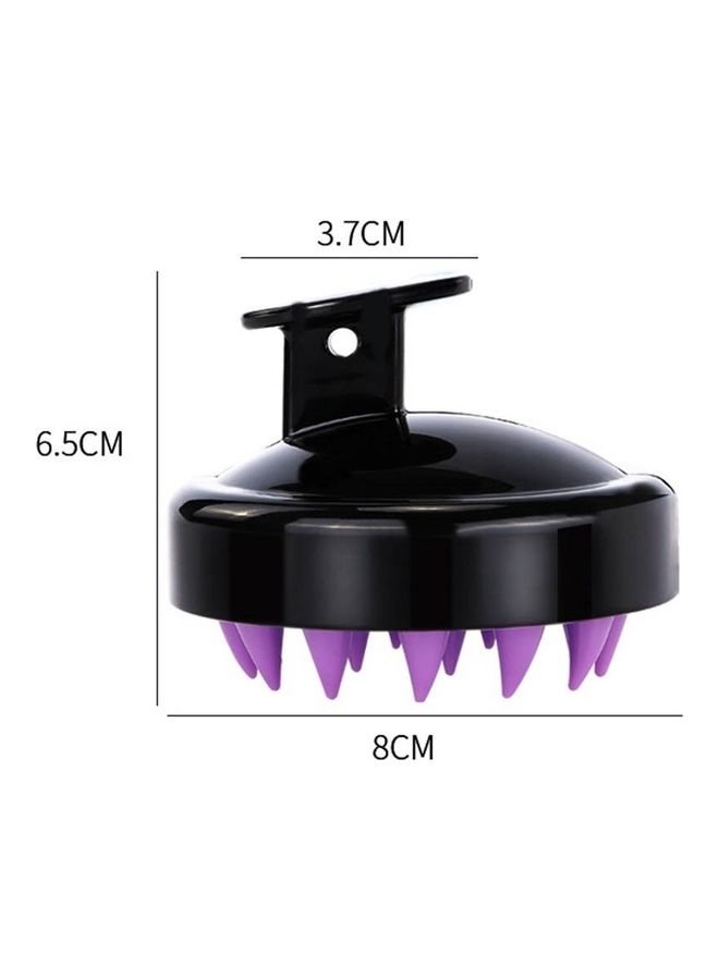 إسكدنيا فرشاة شامبو لتدليك فروة الرأس أسود 8x3.7x6.5سم - Image 2
