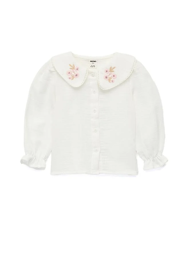Koton  Peter Pan Neck Shirt for Women | Best Price UAE
