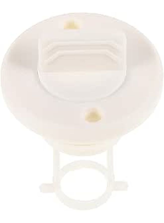 White Plastic Marine Drain Plug and Scupper Valve Compatible with Inflatable Boats Kayaks - Image 1