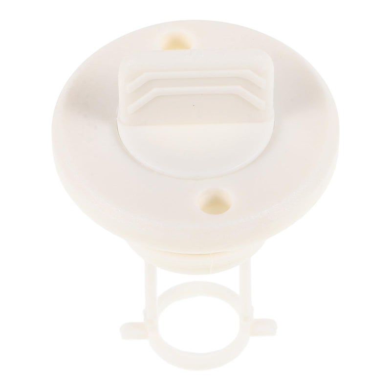 White Plastic Marine Drain Plug and Scupper Valve Compatible with Inflatable Boats Kayaks - Image 2