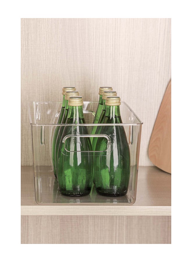 Noon East 8 Pieces Clear Square Storage Bins With Handles – Bpa-Free, Heavy-Duty 10Kg Capacity, Multi-Purpose Organizer For Pantry, Closet, Laundry Room, Kitchen, Bathroom,Under Sink Organization 28.5 X 20.2 X 15.6Cm - Image 4