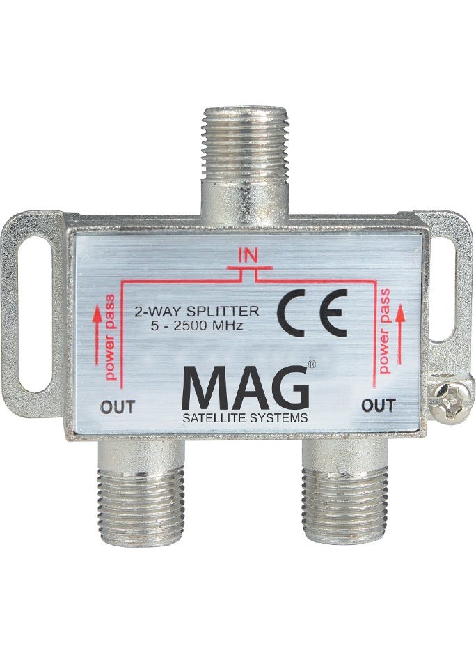 MAG - 1 In 2 Splitter 5-2500 Mhz Divider TV Antenna Multiplexer 1 Input 6 Output Distributor - Image 1