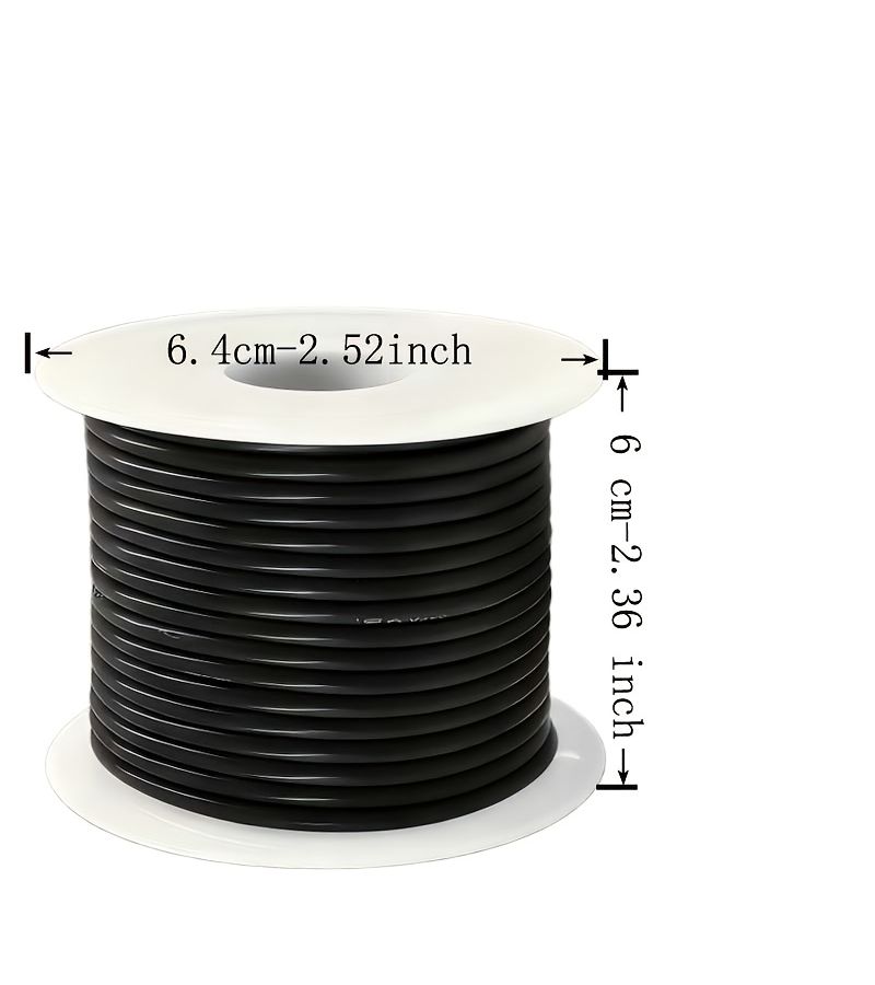2464 سلك PVC ثنائي النواة 28 AWG 15 متر سلك كهربائي مزدوج النواة لأنظمة الصوت في السيارات والإضاءة وتركيبات الدوائر الكهربائية - Image 3