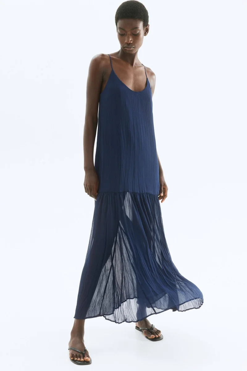 H&M Long chiffon dress