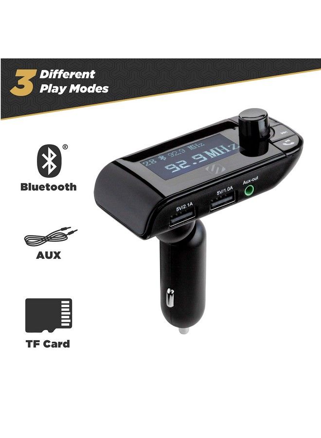 Scosche Sbtfm2Xces0 Select Bluetooth 5.0 Car Kit Fm Transmitter With Led Display Screen And Dual Charging Ports - Image 3