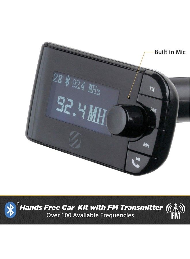 Scosche Sbtfm2Xces0 Select Bluetooth 5.0 Car Kit Fm Transmitter With Led Display Screen And Dual Charging Ports - Image 4