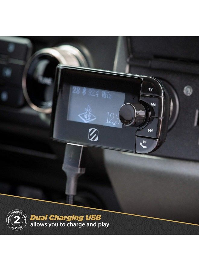 Scosche Sbtfm2Xces0 Select Bluetooth 5.0 Car Kit Fm Transmitter With Led Display Screen And Dual Charging Ports - Image 5