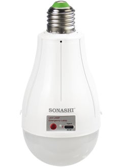 SONASHI Rechargeable LED Bulb with Hanging Hook Included | Extra B22 Adaptor with Type-C Charging Port | Multi-Function Buttons with 3-4 Hours Working Time | Bulbs for Home/Camping/Tents SRB-124  - Image 2