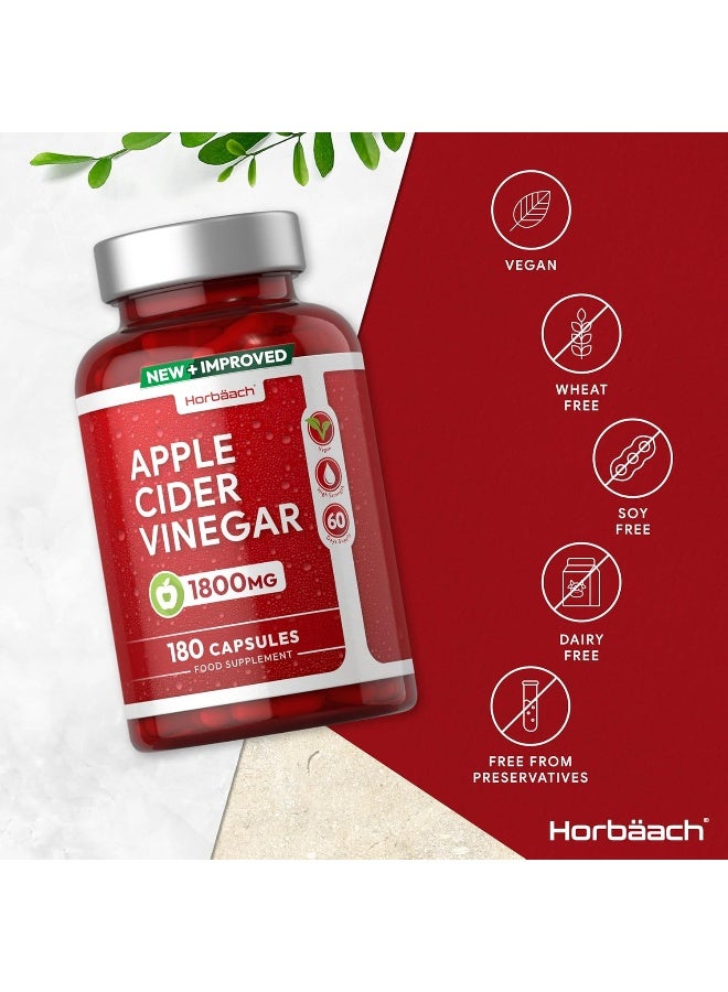 Horbäach Apple Cider Vinegar Capsules 1800mg | High Strength ACV | 180 Vegan Capsules (Not Tablets) | 60 Day Supply | by Horbaach - Image 4