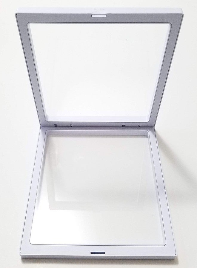 JM X-Large 7 x 7 x 0.75 Inches Transparent 3D Floating Frame Display Holder/Box/Frames for Challenge Coins, AA Medallions, Antique, Jewelry, Gift, White - Image 4