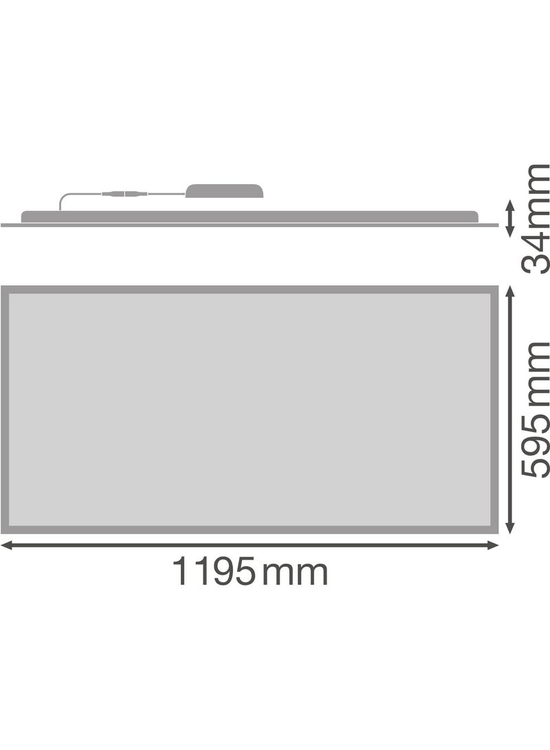 OSRAM Ledvance LED Eco Panel  Light Backlit Ceiling 65W 60x120CM 6500K, Day Light - Image 4